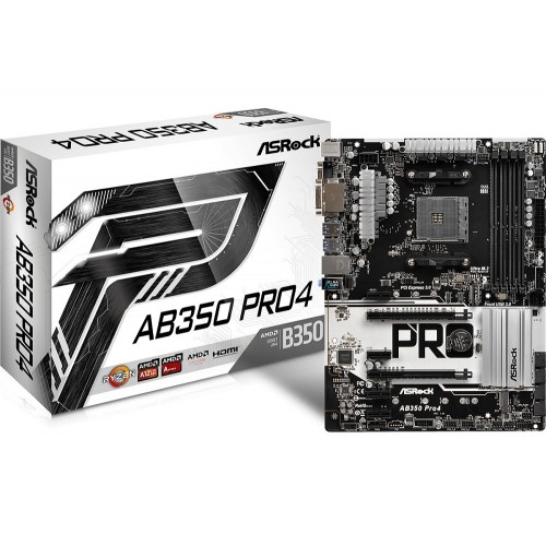 Micro Atx Asrock Ab350 Pro4 Cpu Support ASRock AB350 Pro4 Motherboard