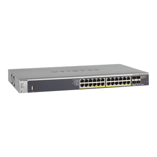 Netgear M4100-24G-PoE+(GSM7224P) 24-Port ProSafe Gigabit L2 Manage+PoE Switch+4SFP
