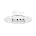 Underside of TP-Link Omada EAP683 UR Access Point with mounting plate, Ethernet port, power input, and reset button.