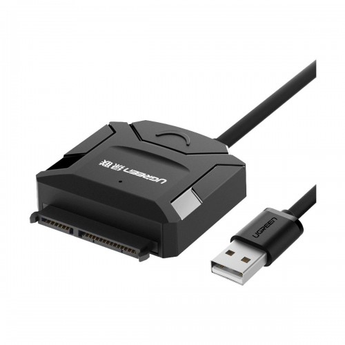 Ugreen 20215 USB 2.0 to SATA Hard Driver Converter Cable with 12V 2A Power Adapter