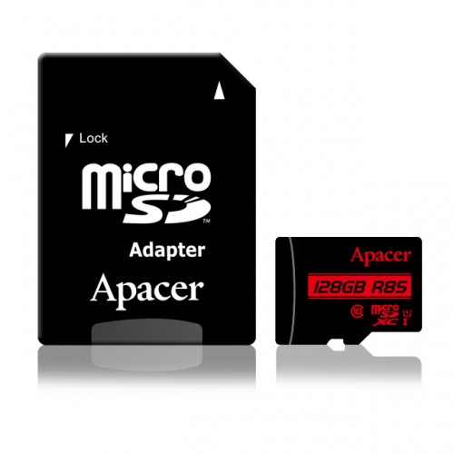 Apacer 128GB Micro SD Class-10 Memory Card with Adapter