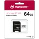 Transcend 64GB Micro SD UHS-I U1 Memory Card with Adapter (TS64GUSD300S-A) 