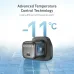 Cooling tech view of Anker Zolo 30W Adapter on ice blocks with RENO chip, showing advanced temperature control efficiency.