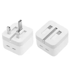 Apple A2344 35W Dual USB-C Port 3-Pin Compact Power Adapter Original MUJ83ZP/A