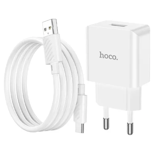 Hoco C106A Leisure 10W USB Charger With Type-C Cable