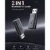 UGREEN CM523 USB 2.0 to 3.5mm Bluetooth (Transmitter/Receiver) Adapter with Audio Cable #60300 connectivity