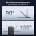the Ugreen CM763 Wi-Fi adapter's 180° and 90° flexible antenna adjustment angles.