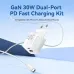 Vention FEQW0-EU 2-port 30W GaN Fast Charger Adapter with 1M Type C Cable
