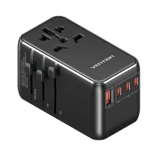 Vention FJGB0 120W 4-Port Universal Travel Adapter