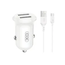 XO CC67 Dual USB Port Car Charger with Type-C Cable