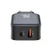 Top angled view of XO L154 EU PD 20W Charger showing USB-C and USB-A charging ports.