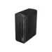Front angled view of MSI PRO MAX EDGE AI+ 11M AI PC tower with silver trim, USB ports, audio jack, and SD card slot.