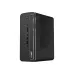 Compact view of MSI PRO MAX EDGE AI+ 11M AI PC mini tower with sleek black finish, USB ports, and side ventilation holes.