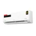 Front view of TCL 1 Ton Inverter AC wall unit with health edition label, warranty sticker, and sleek modern design.