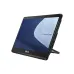 Front angled view of ASUS ExpertCenter E1 all-in-one PC with display, slim bezels, and side I/O ports visible