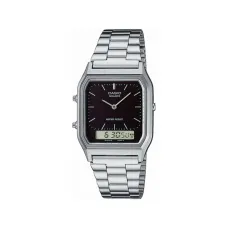 Casio AQ-230A-1DMQ Vintage Dual Time Chain Watch