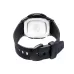Back view of Casio F-200W-1ADF Watch showing stainless steel case back with engraved water resistance details.