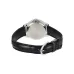 Casio LTP-V004L-1AUDF Leather Belt Ladies Analog Watch back view crocodile textured black strap with engraved case
