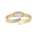 Casio LTP-V007G-9EUDF Ladies Chain Watch back view gold link band rectangular case silver engraved plate