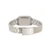 Back view of Casio LTP-V007L-9EUDF Ladies Chain Watch with stainless steel case and crocodile-pattern leather strap.