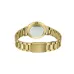Casio LTP-VT01G-9BUDF Ladies Chain Watch back view gold bracelet silver case back engraved text and clasp closure