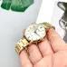 Casio LTP-VT01G-9BUDF Ladies Chain Watch close-up front view gold band light dial black markers with Roman numerals