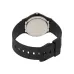Casio MQ-24-1ELDF Resin Belt Analog Watch back view black resin strap stainless steel engraved case back