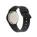 Rear view of the Casio MQ-24-7BLDF Analog Watch displaying the stainless steel case back and black resin strap.