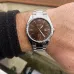 Casio MTP-1302DD-5AVDF Enticer Chain Analog Watch wrist view silver band brown dial Roman numerals with date window
