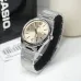 Casio MTP-1302DD-9AVDF Enticer Chain Analog Watch front view brown dial silver numerals date display polished bezel