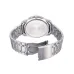 Rear viewpoint of the Casio MTP-1314D-2AVDF Analog Watch showcasing its case back and unclasped metallic band.