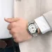 On-wrist viewpoint of the Casio MTP-1314D-7AVDF Analog Watch paired with a light beige blazer jacket.