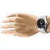 Casio MTP-1370D-1A2VDF Enticer Chain Analog Watch mannequin wrist view silver band black dial day and date display