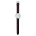 Casio MTP-B120L-7AVDF Enticer Leather Analog Watch full front view with belt