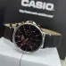 Casio MTP-E321L-1AVDF Enticer Leather Analog Watch front view