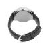 Back view of Casio MTP-V001L-1BUDF Watch showing silver case, crown, and crocodile-pattern leather strap.