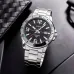 Casio MTP-VD01D-1BVUDF Enticer Chain Analog Watch front view black dial silver numerals window