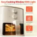 Feature view of Xiaomi Mijia Air Fryer N1 5L with transparent cooking window, built-in light, and easy progress check.