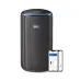 Front view of Philips PureProtect Pro 4200 Series Air Purifier with smartphone app connectivity display.