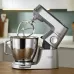 Kenwood KVL85.004SI Kitchen Machine kneading dough with hook on countertop