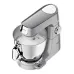 Kenwood KVL85.004SI Kitchen Machine whisking chocolate batter in stainless bowl