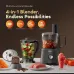 Front view of Oraimo OmniBlend OBL-581A Blender showcasing multiple blending, chopping, and grinding functions.