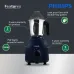 Front product view of the Philips HL7757/01 750W 3 Jar Mixer Grinder showing the main unit with stainless steel jar and feature icons.
