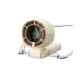 Front view of Aecooly PB02 A Halo 2 Handheld Portable Fan showing compact circular fan body with strap and stand base
