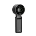 Front view of Aecooly PB02 Halo 2 Handheld Fan in black showing slim handle with circular fan head and compact design