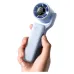 Close-up handheld view of Aecooly PF04s AirGimbal Handheld Fan showing compact grip body with circular fan head