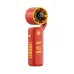 Front view of Aecooly PF04s Turbo Fan World Cup Edition in red showing handheld fan with circular vent head