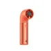 Front view of Aecooly PH03 Aero Ultra Handheld Portable Fan in orange featuring cylindrical handle and high speed fan 