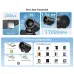 Feature overview graphic of Aecooly PK01 F1 Air Mate Mini Type-C Fan highlighting 30km airflow speed and 17000rpm power output