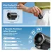 Lifestyle close-up of Aecooly PK01 F1 Air Mate Mini Type-C Fan in handheld use showing compact design with strong wind airflow 